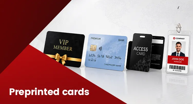 Preprinted cards